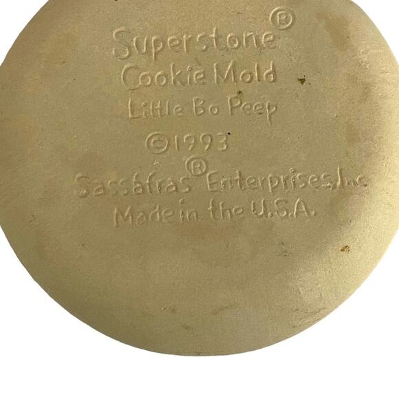 Vintage Superstone Little Bo Peep Cookie Mold Nursery Rhyme Sassafras 1993 USA - Picture 10 of 13